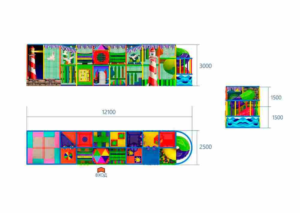 Детский игровой лабиринт «Маяк Затерянных Путей»