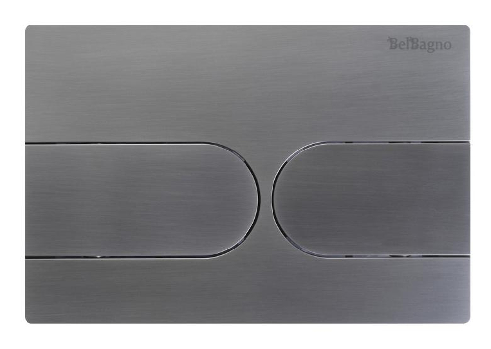 Кнопка смыва BelBagno BB-11-GM цвет оружейная сталь