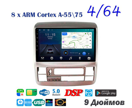 Topway TS10 4+32GB 8 ядер для Toyota Alphard 2003-2007