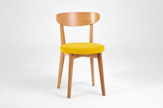 Стул Дакар (бук/б/т светлый бук/ткань Prima yellow)