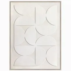 Постер Volumetric 100х75 см, 3D-фактура, бежевый