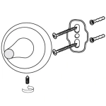 Держатель для туалетной бумаги металлический Блеск 1657