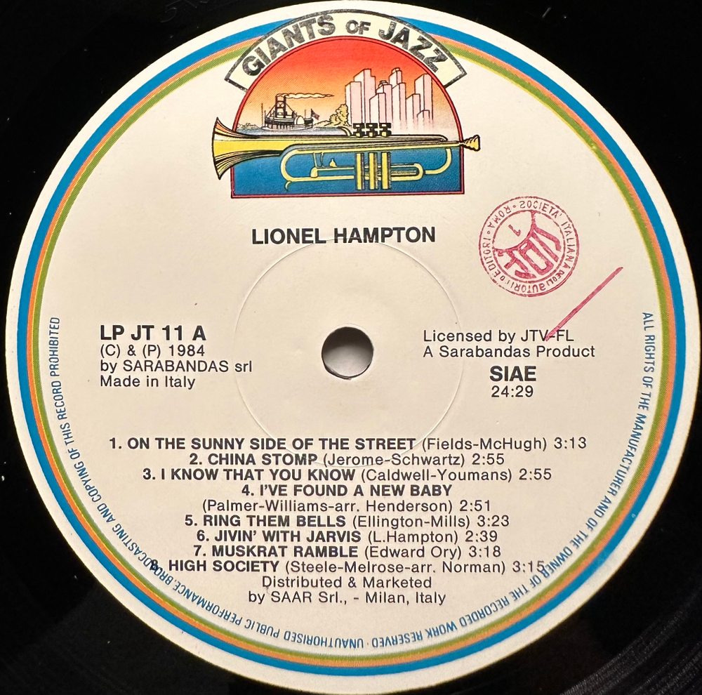 Lionel Hampton - 1937-1940 (Италия 1984г.)