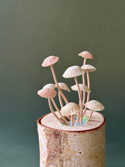 Молд силиконовый для творчества "Грибы - грибочки. Мухоморы" / форма для масс для лепки, мыла, воска и эпоксидной смолы