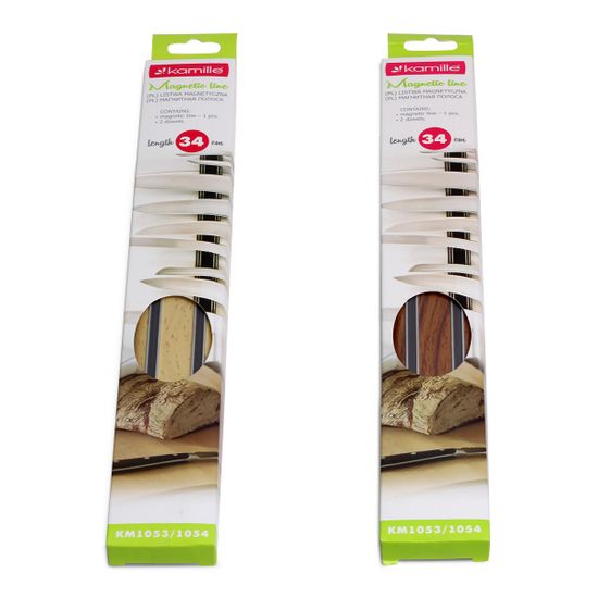 Держатель магнитный для ножей 34 см. (34х5х1,5 см) Kamille КМ 1053-1054
