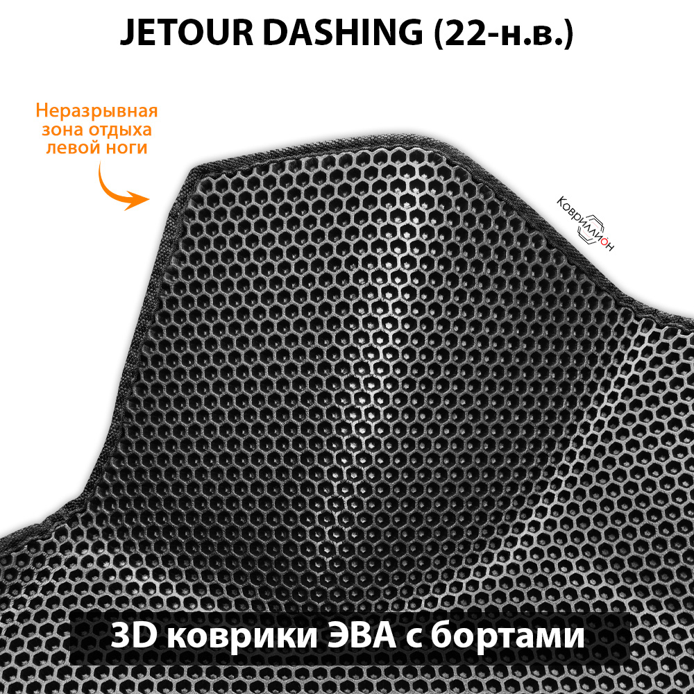 Передние автомобильные коврики ЭВА с бортами для JETOUR DASHING (22-н.в.)