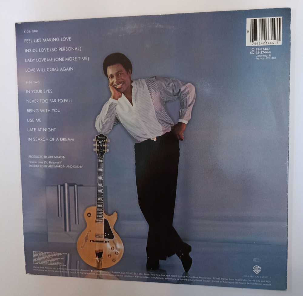 Винтажная виниловая пластинка LP George Benson In Your Eyes (Germany 1983)