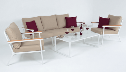 Лаунж зона Ideal Patio ФЕСТА бежевая с трехместным диваном