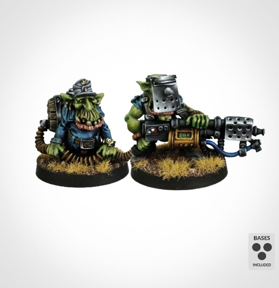 Iron Reich Goblin Flamer Team