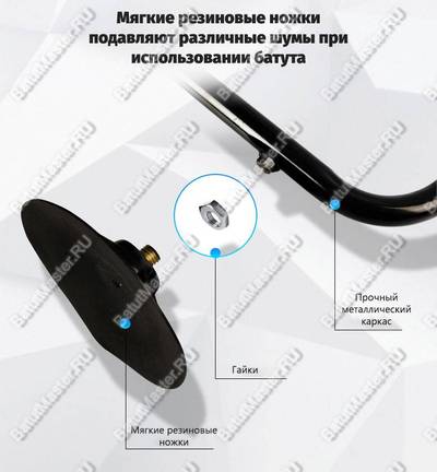 Батут с сеткой и баскетбольным кольцом, диаметр 5 фт, желтый