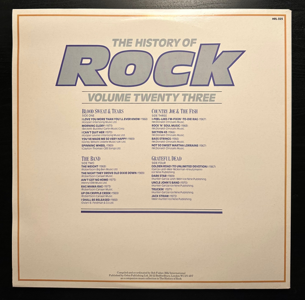 Сборник - The History Of Rock 23 (Англия 1984г.) 2LP