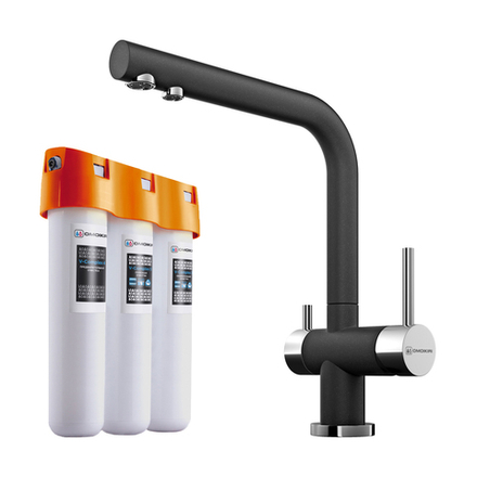 Купить Комплект смеситель+фильтр Nagano-BL + Pure drop Lite