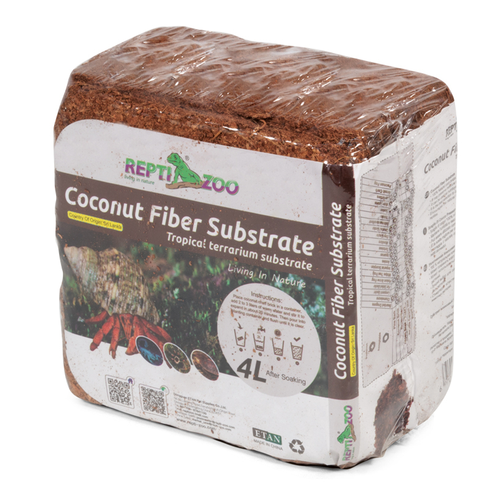 Субстрат кокосовый тропический, 230г/4л, мелкая фракция, Repti-Zoo