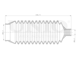 Пыльник рулевой рейки левый UNIO DUC-20037