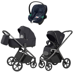 Коляска Carrello Vector 2025 CRL-6551 и автокресло Cybex Aton S2 Ocean Blue 3 в 1 Shadow Black