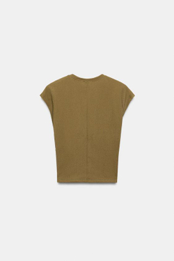 ZARA ТОП В КОРСЕТНОМ СТИЛЕ, ХАКИ