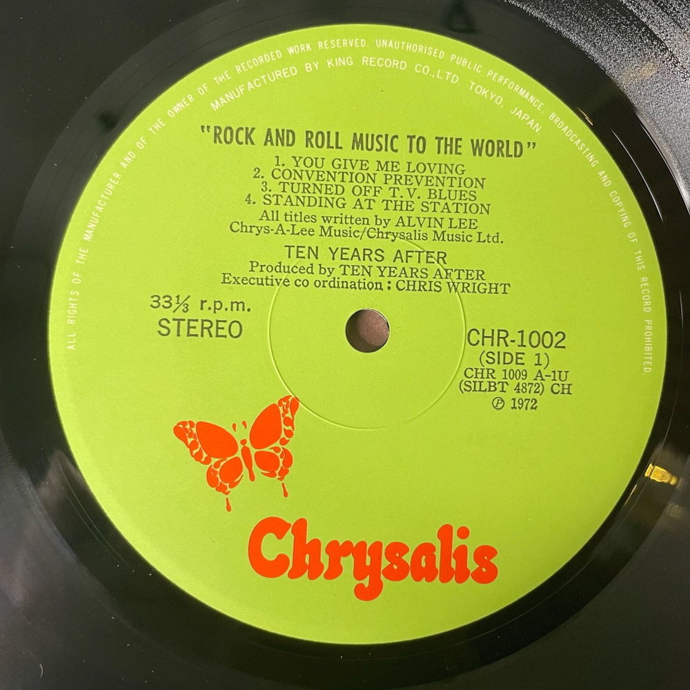 Винтажная виниловая пластинка LP Ten Years After Rock and Roll Music To The World (Japan 1972) (No Obi) You Give Me Loving