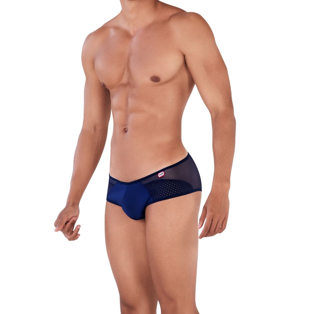 Мужские трусы брифы темно-синие с прозрачной вставкой сзади Pikante LEONIDAS BRIEF 034208