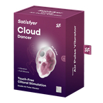 Стимулятор клитора с вибрацией и воздушной стимуляцией Satisfyer Cloud Dancer красно-белый