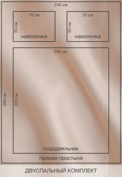 Постельное белье Luxberry Лён и хлопок Бежевый