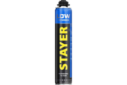 Монтажная пена STAYER LOW EXPANSION, 800 мл, пистолетная, выход до 50 л, всесезонная Professional (41136)