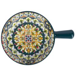 Кокотница с ручкой " " (зеленый) 21,5х16х5,8см (подарочная упаковка)