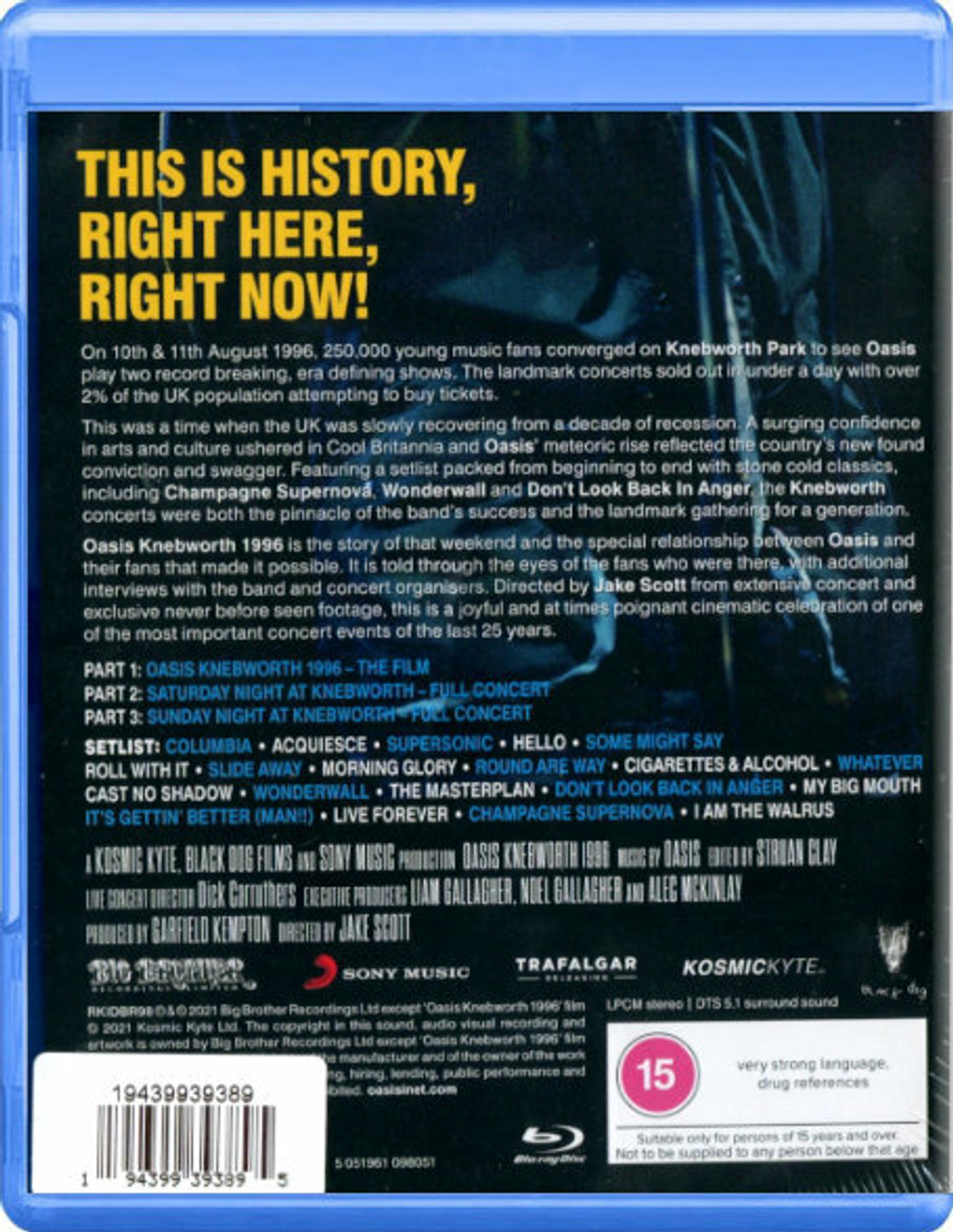 Oasis / Live At Knebworth 1996 (Blu-ray)