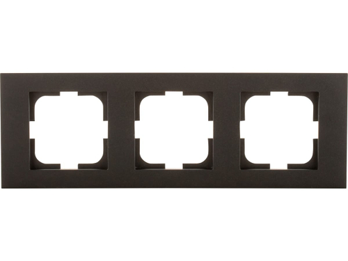 Рамка 3-ая OVIVO GRANO черный металлик 400-170000-227