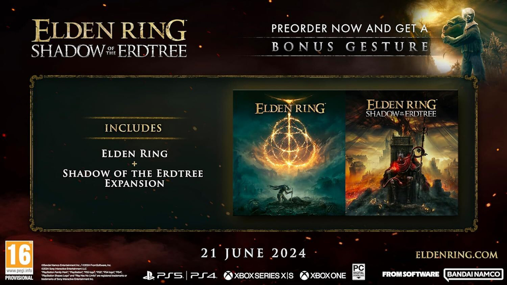 Игра Elden Ring Shadow of the Erdtree Edition (Русская версия) для PlayStation 5