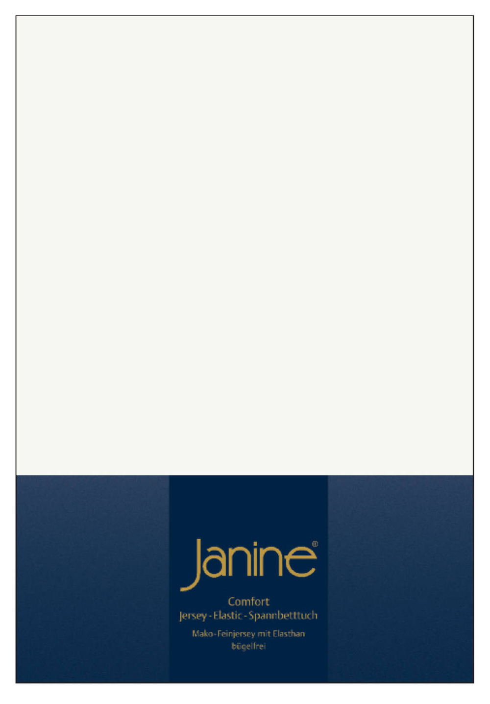 Простыня на резинке 180-200x200 Janine Elastic-Jersey 5002 экрю