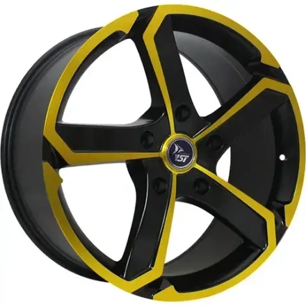 Литые диски YST X-25 8x18/5x120 D72.6 ET30 Черный+желтый