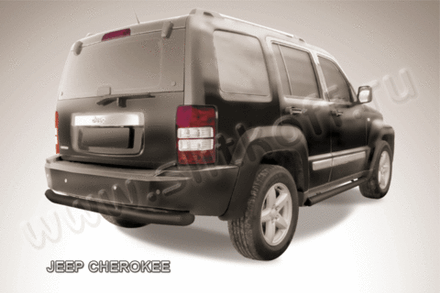 Защита заднего бампера Jeep Cherokee KK (2007-2012) d76 черная