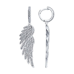 Серьги из серебра с фианитами 94025773
