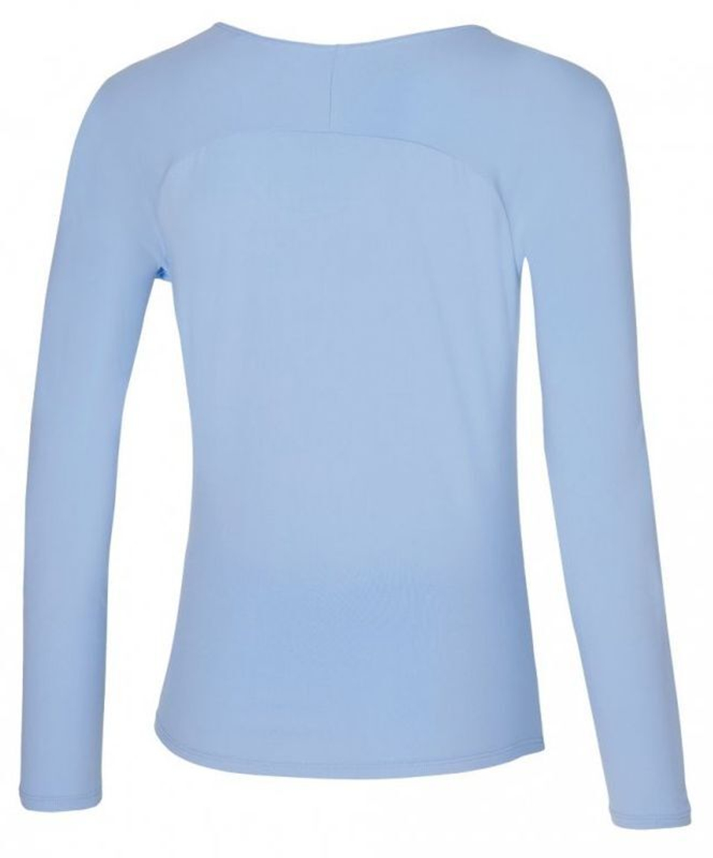 Женская футболка теннисная (dł. Рукава) Mizuno Longsleeve Tee - dutch canal