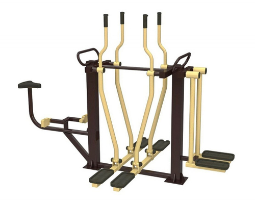 Уличный тренажер «Лыжники + Велосипед + Разведение» YT35