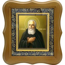 Иоанн Солунский (Фессалоникийский) преподобный. Икона на холсте.