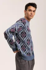 Купить Свитер Idel Джемпер Тюбетейка джинсовый Свитер Idel Джемпер Тюбетейка джинсовый