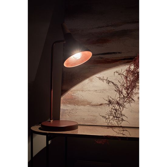 Лампа настольная thor, D21х58 см, сливовая