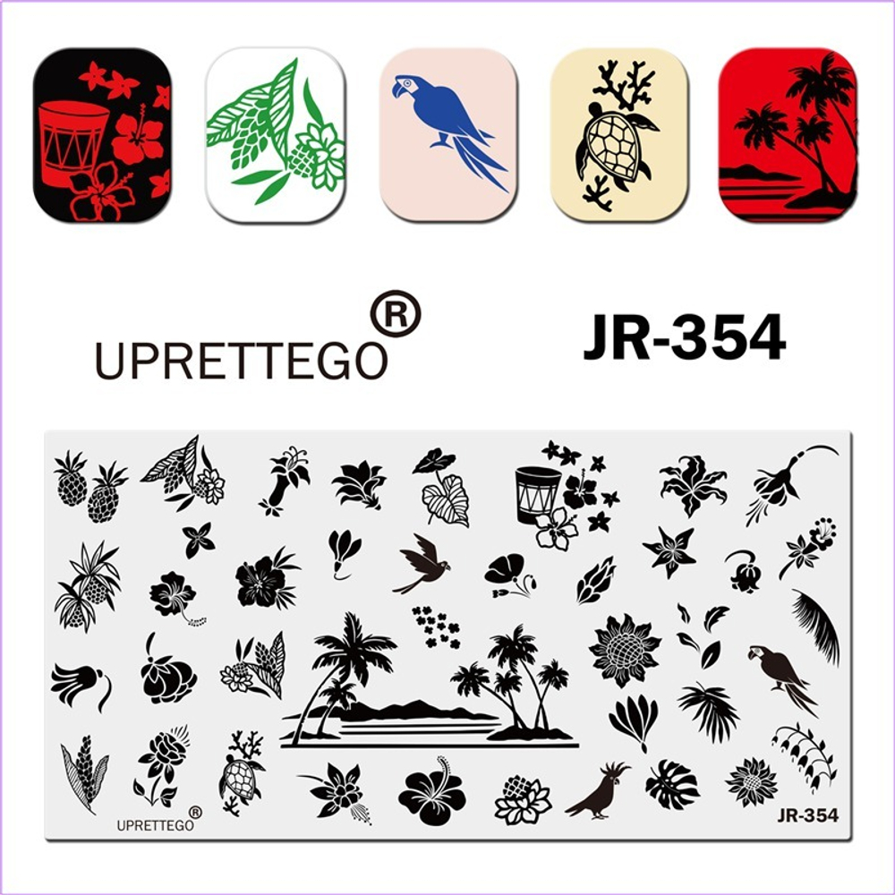 Пластина для стемпинга JR354