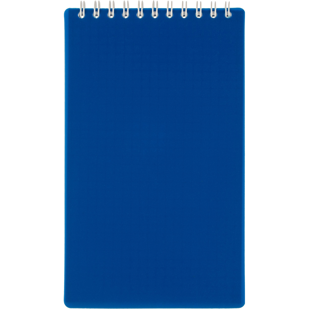 Блокнот 100х170 л. Attache Economy, мет.гребень,пласт.обл,синий,клетка