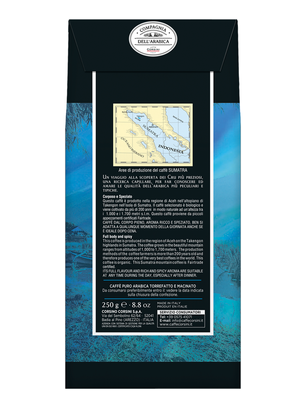 Кофе молотый Grand Cru Gayo Mountain (Sumatra Indonesia), 250 гр.