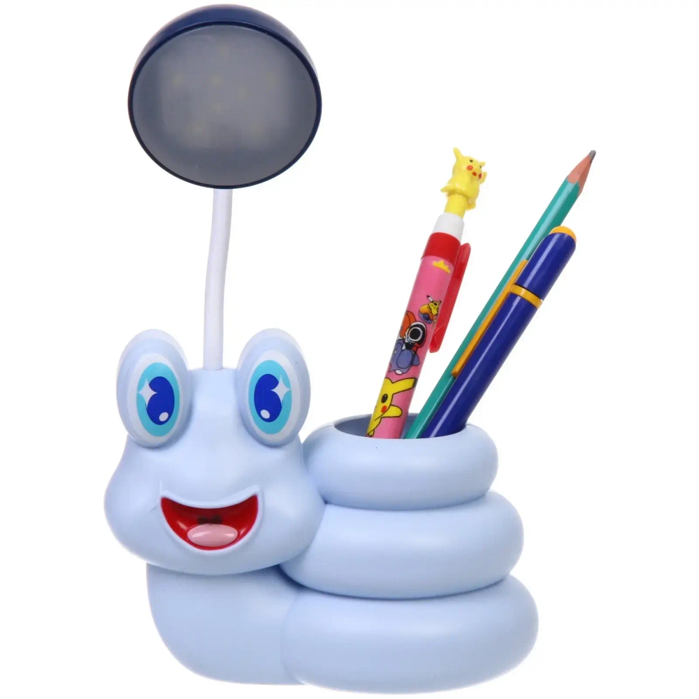 Настольная лампа «Sweet - Улиточка» 30*12*7 см LED с подстаканником, USB 0.6-3W, Голубой