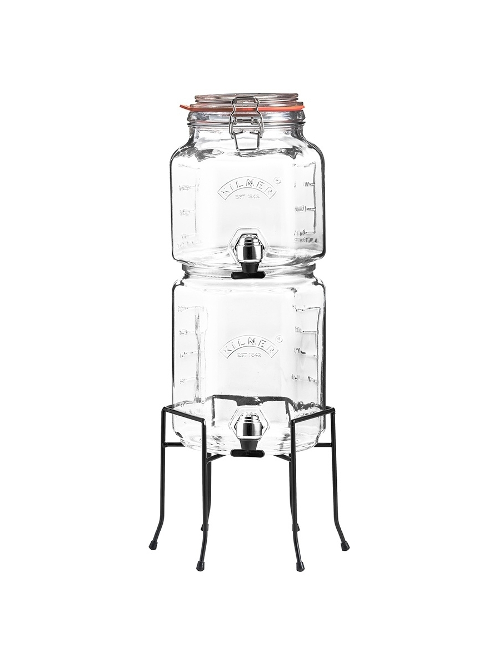 Набор из 2 диспенсеров на подставке 2,1 л и 3,1 л Kilner K_0025.004V