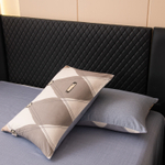 Комплект постельного белья Делюкс Сатин 100% хлопок на резинке LR614