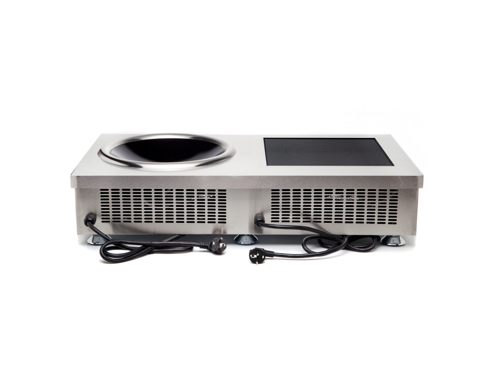 2 конфорочная DB2500R-2 (1 wok и 1 плоская конфорки)