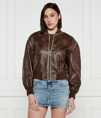 Куртка бомбер ANGELIQUE GUESS - коричневый(W5RL21 WGW40)