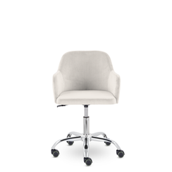 Кресло Кремона хром Velutto 02 (светло-бежевый)