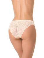 Бамбуковые трусы-бразилиана со средней линией талии (Размер: L) (Цвет: кремовый)