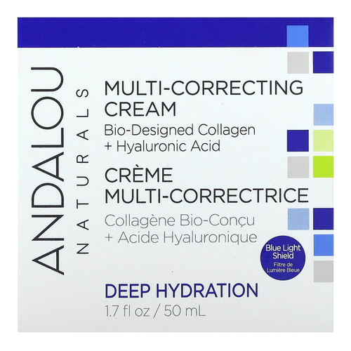 Andalou Naturals, Глубокое увлажнение, мультикорригирующий крем, 50 мл (1,7 жидк. Унции)