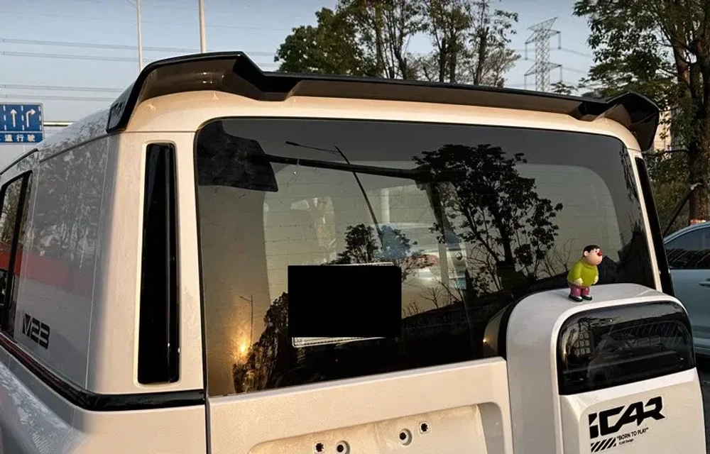 Спойлер на крышу для iCar V23 Chery 2024 Айкар задний спойлер антикрыло